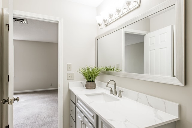 bathroom with vanity