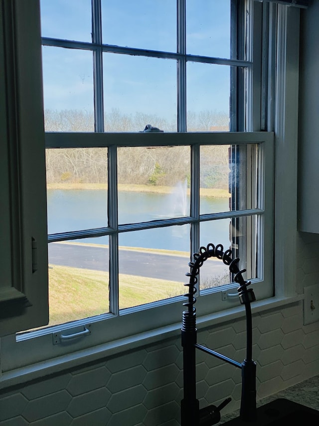 room details with a water view