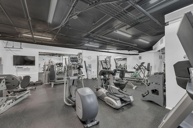 view of exercise room