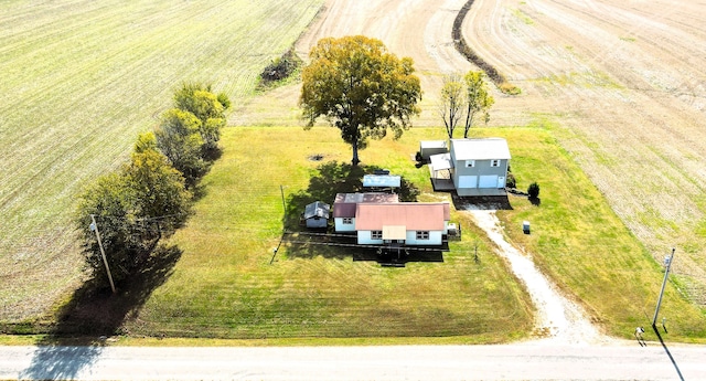 bird's eye view featuring a rural view