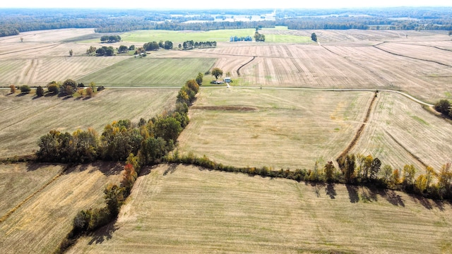 drone / aerial view featuring a rural view