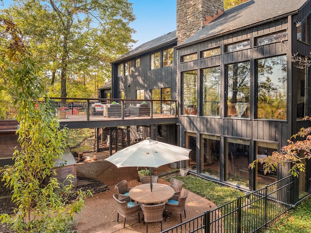 back of house featuring a patio area