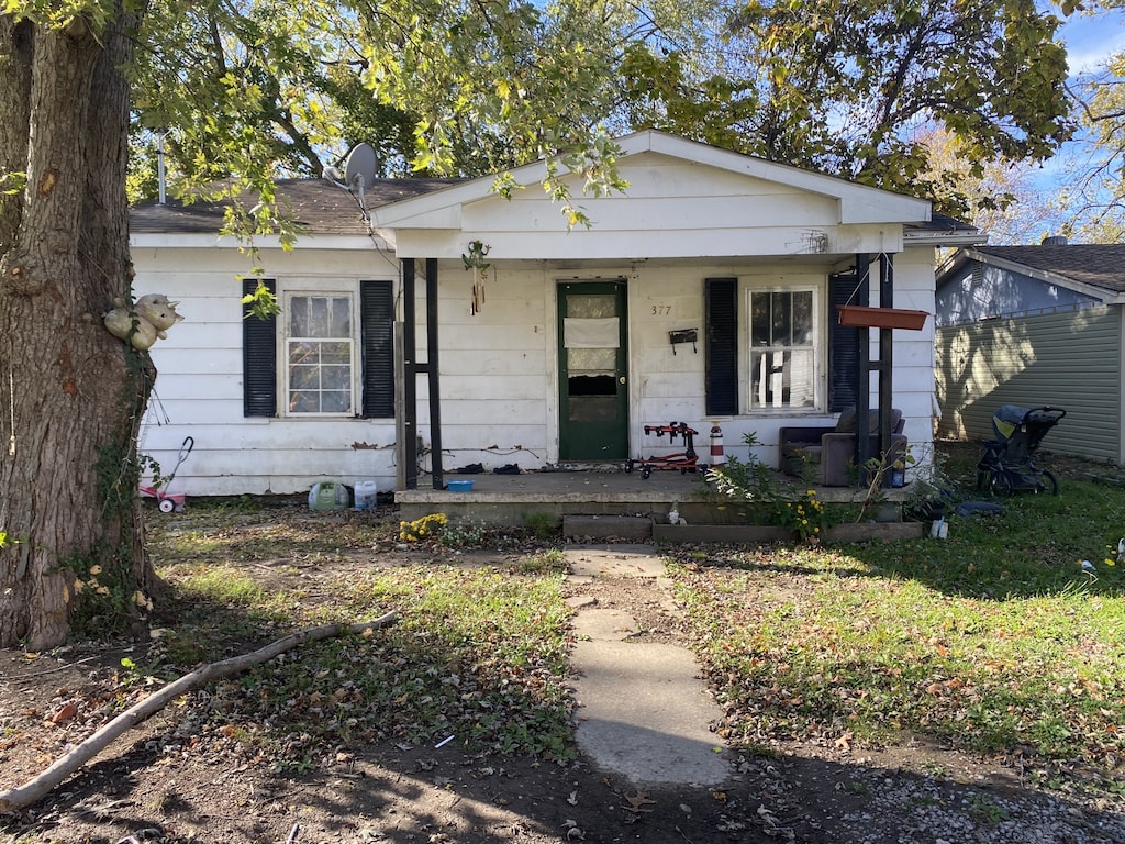 bungalow with covered porch