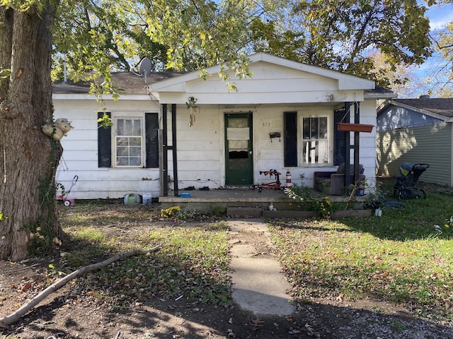 bungalow with covered porch