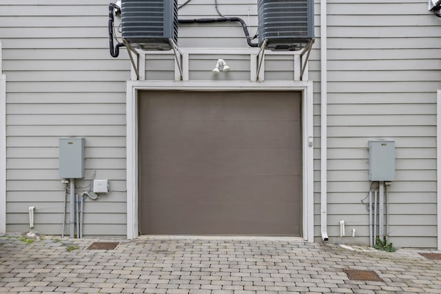 exterior space with central air condition unit