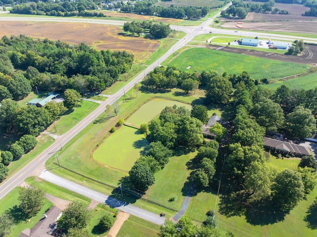 drone / aerial view featuring a rural view