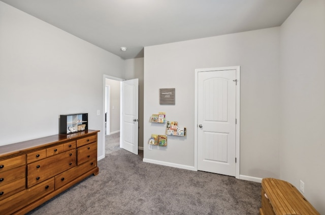 bedroom with carpet