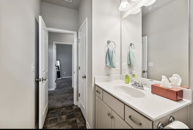 bathroom with vanity