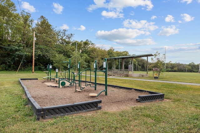 105 Webb St, Centerville, TN 37033 - view of jungle gym featuring a yard
