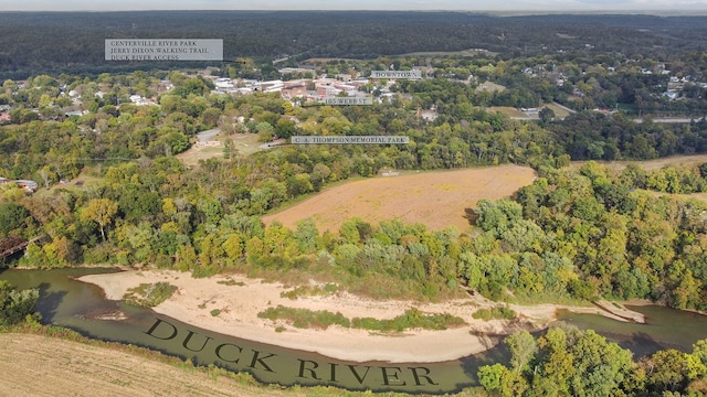 105 Webb St, Centerville, TN 37033 - drone / aerial view with a water view