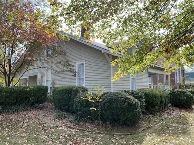 view of side of property