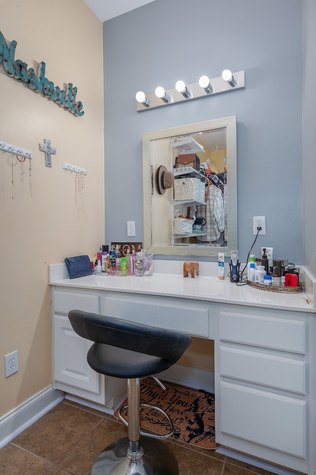 bathroom featuring tile patterned flooring