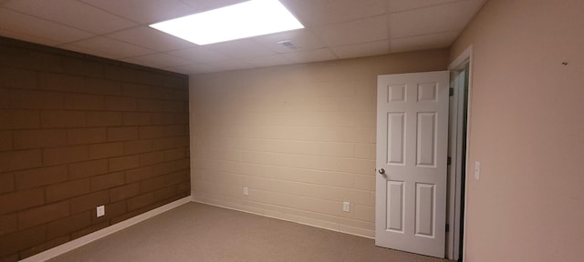 104 Oak Crest Dr, Tennessee Ridge, TN 37178 - carpeted spare room featuring a paneled ceiling