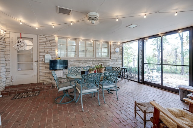 view of sunroom / solarium