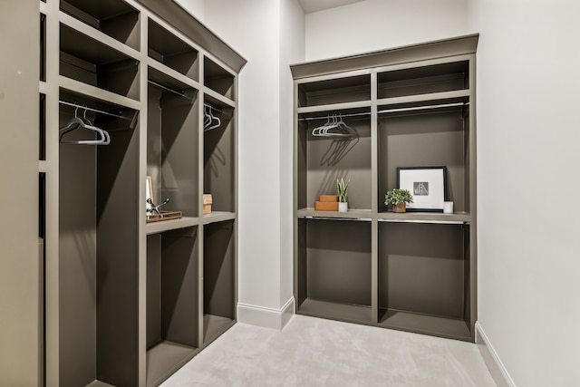 mudroom featuring light carpet