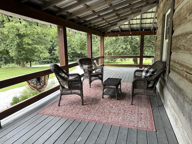 view of wooden terrace