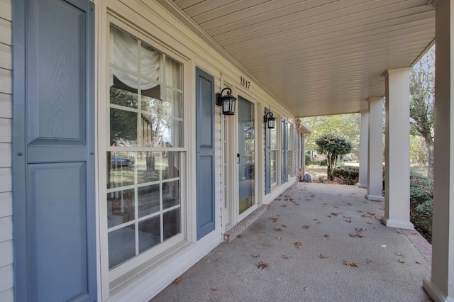 view of patio / terrace featuring a porch