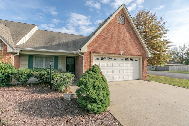 ranch-style house with a garage