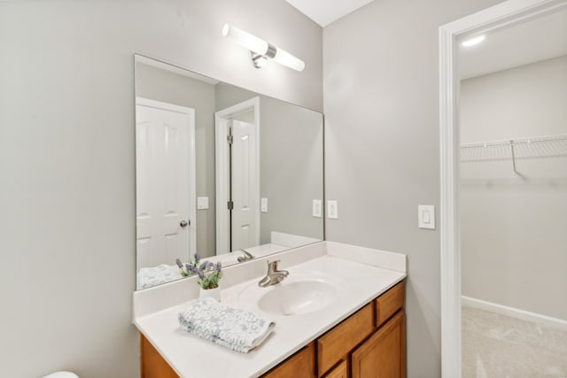 bathroom featuring vanity