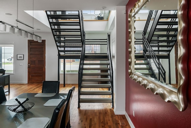 interior space featuring wood-type flooring