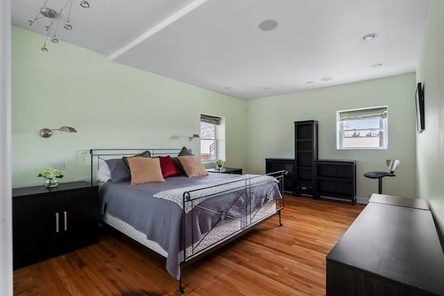 bedroom featuring hardwood / wood-style flooring