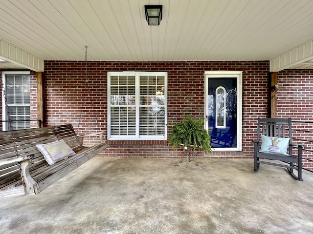 view of patio / terrace featuring covered porch