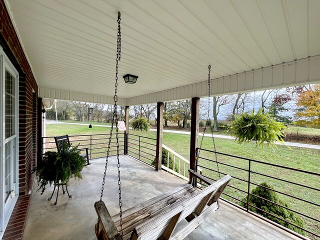 view of patio / terrace with a porch