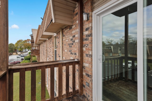 view of balcony