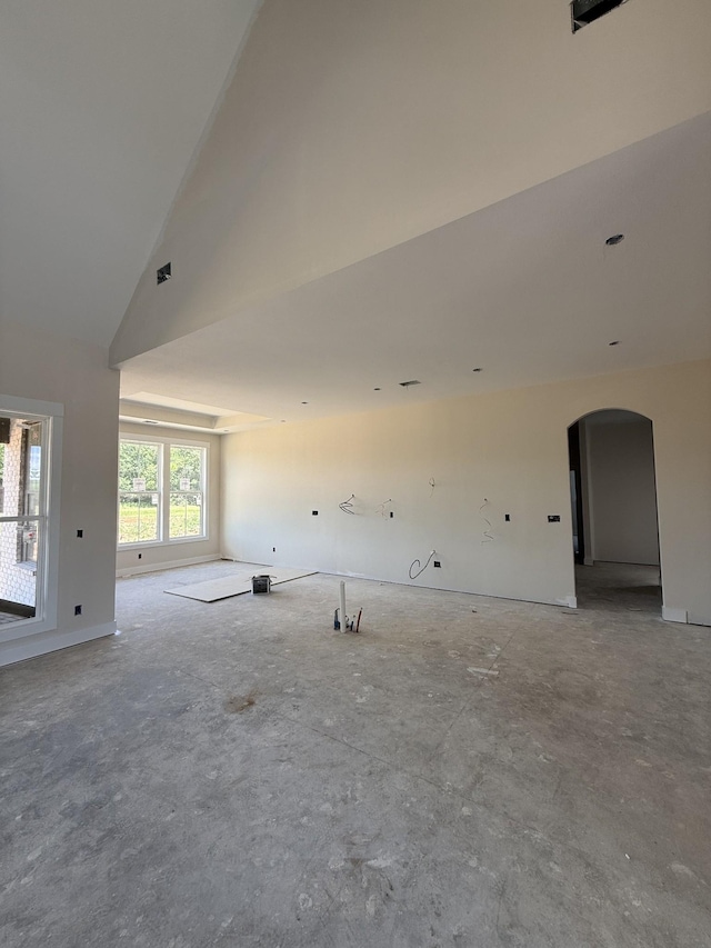 17 Solitude Way, Clarksville, TN 37043 - spare room featuring arched walkways and a high ceiling