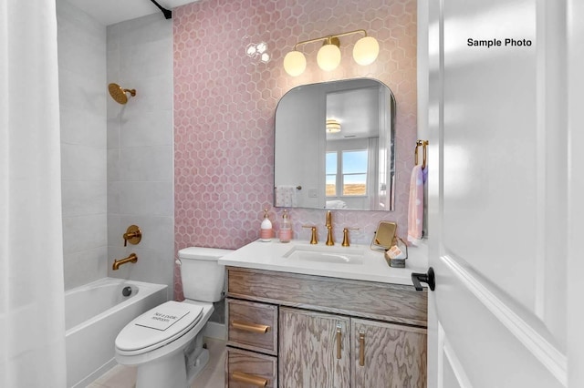 18 Solitude Way, Clarksville, TN 37043 - bathroom with vanity,  shower combination, and tile walls
