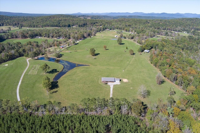 308 Huse Watson Rd, Oakdale, TN 37829 - view of property location featuring a heavily wooded area, mountains, and a golf club