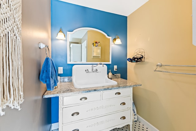 bathroom with vanity