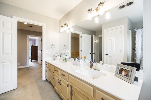 bathroom featuring vanity