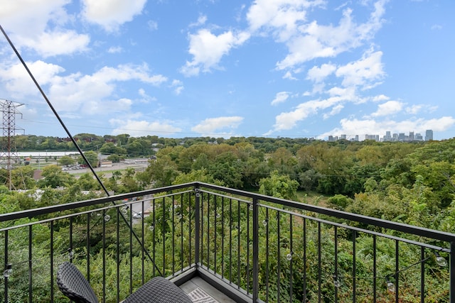 view of balcony