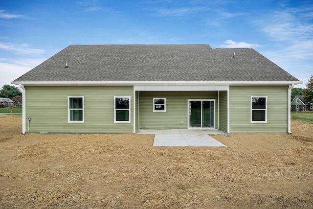 rear view of house featuring a patio area