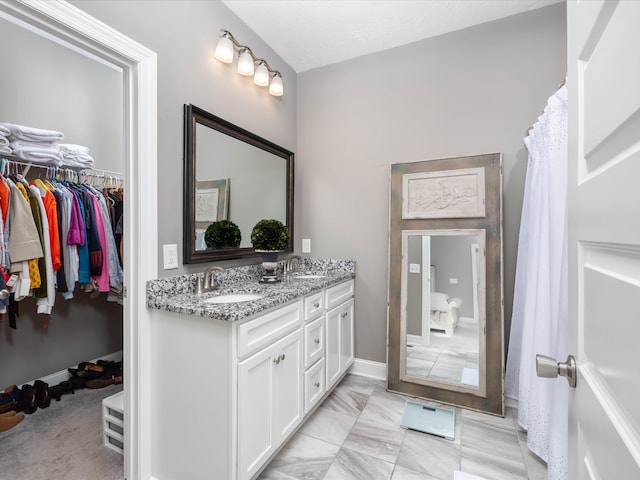 bathroom featuring vanity