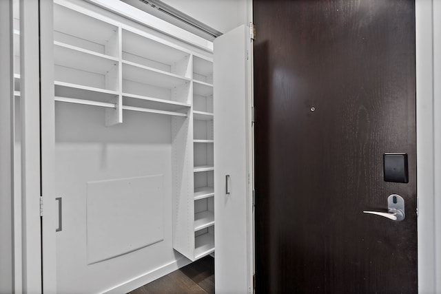 view of closet