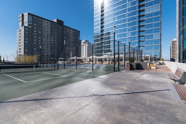 view of tennis court