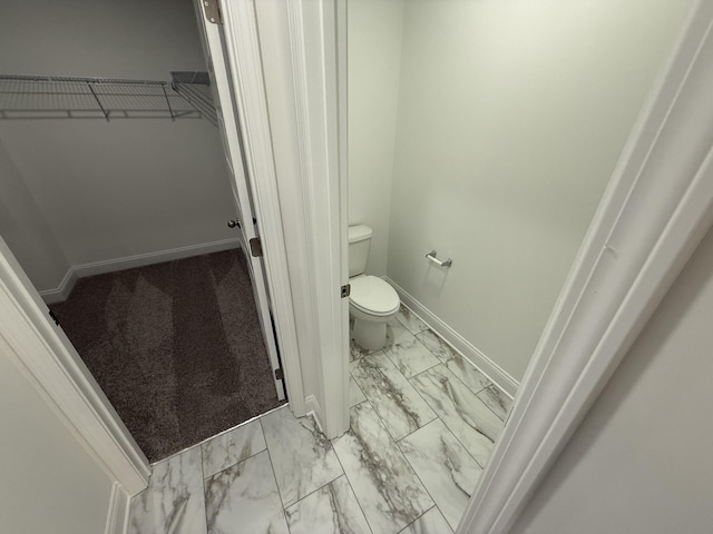 bathroom featuring toilet