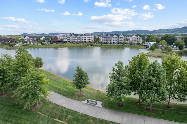 property view of water with a mountain view