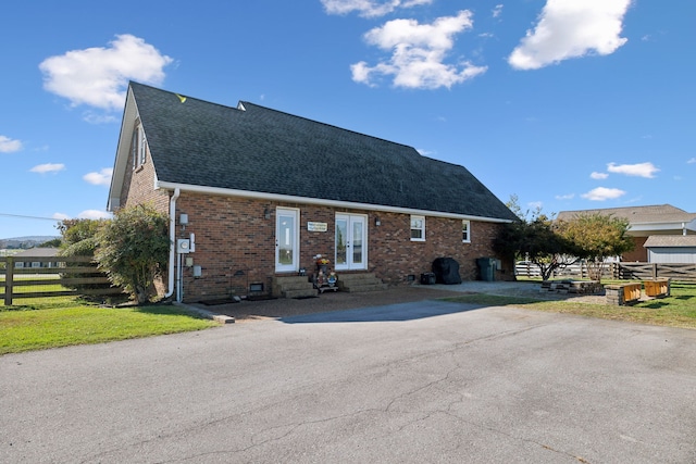 view of front of home