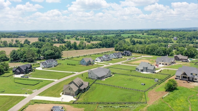 bird's eye view featuring a residential view