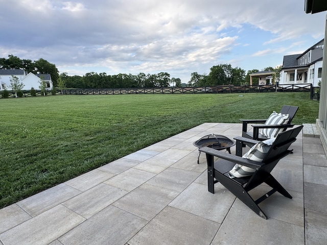 5124 Bond Mill Rd, Thompsons Station, TN 37179 - view of patio / terrace featuring an outdoor fire pit