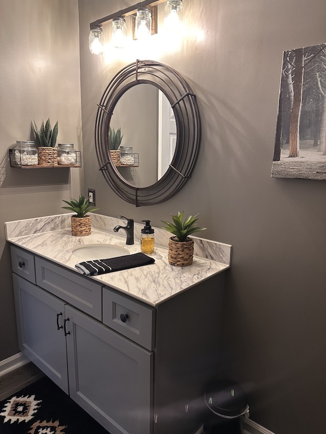 bathroom featuring vanity