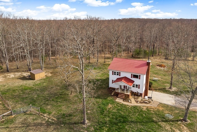 birds eye view of property