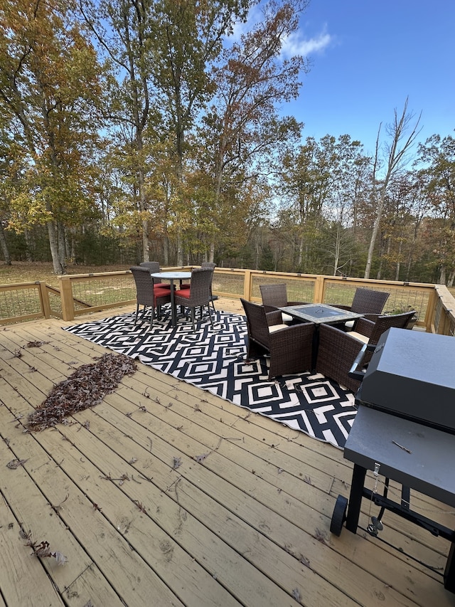 view of wooden terrace