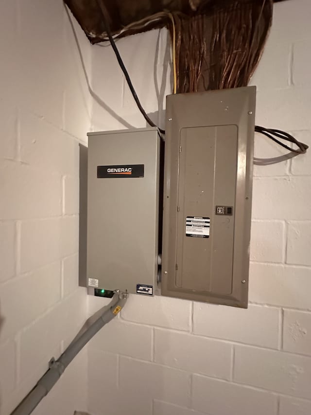 utility room with electric panel