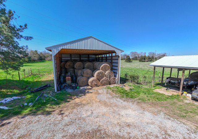 view of outdoor structure with a carport