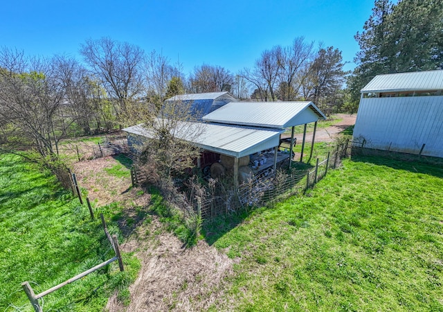 view of property exterior featuring a yard