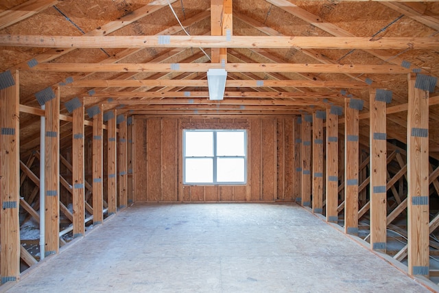 view of attic